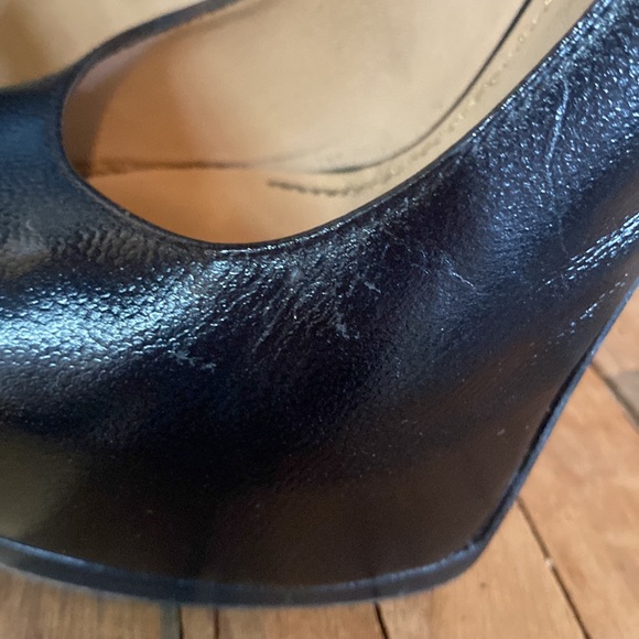 Yves Saint Laurent YSL leather Vernigolf Tribtoo 105 platform high heels, 38.5 - Picture 5 of 11